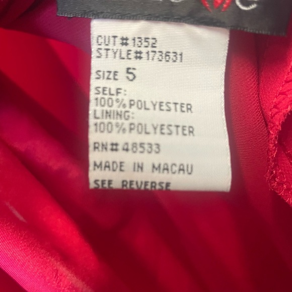 Sexy full length dress- devil costume, holidays, homecoming, Valentine’s Day - Picture 4 of 4